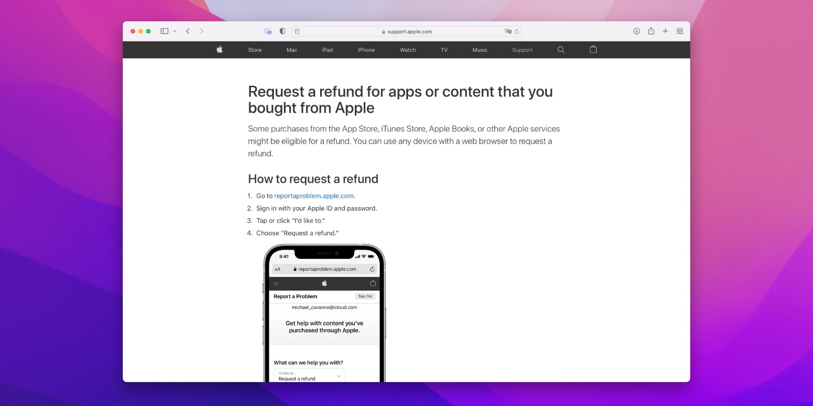 Request a refund for apps or content that you bought from Apple